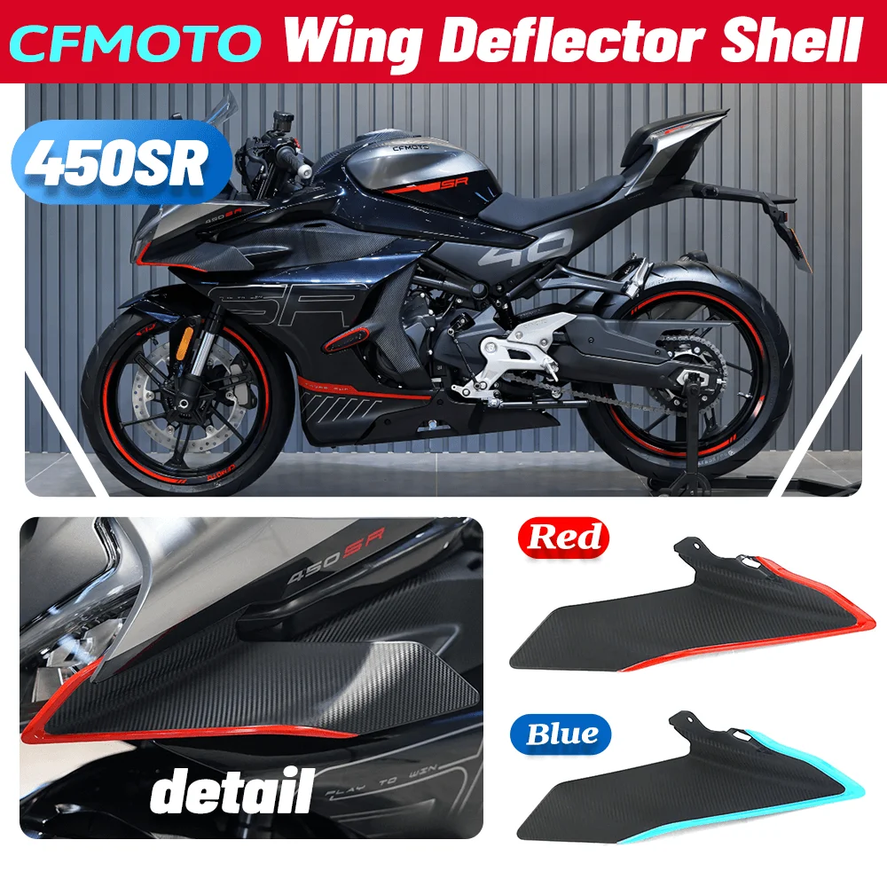 

For CFMOTO CF 450SR 450SRS Motorcycle Parts Side Downforce Naked Spoilers Fixed Winglet Fairing Wings Deflectors