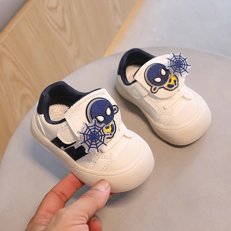 Baby Soft Sole Non-slip Cute Boys Comfortable Shoes Toddler Walking Shoes Disney Children\'s Shoes Cartoon Spiderman Kids Shoes