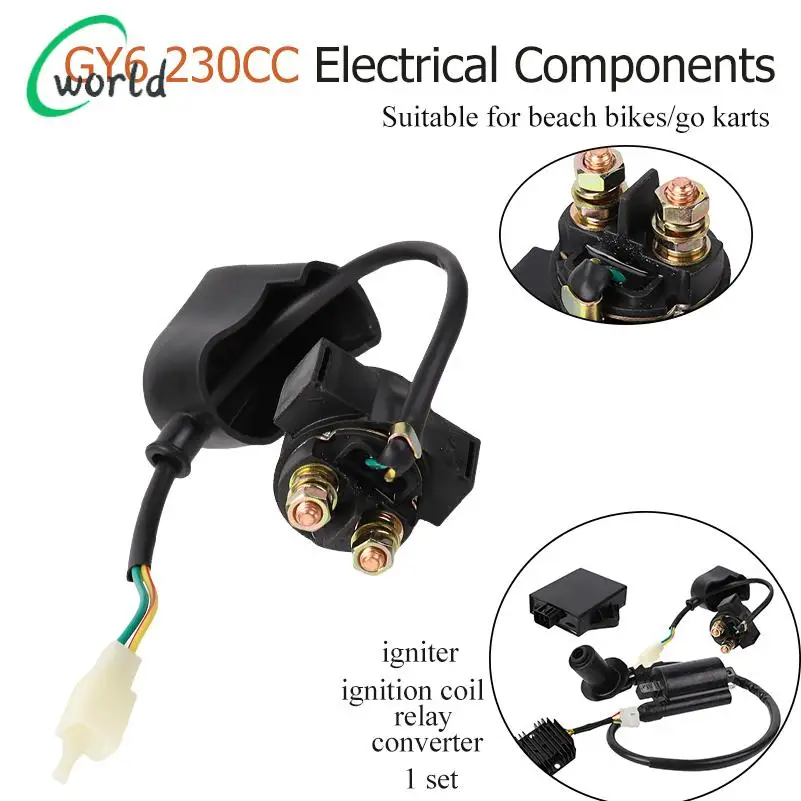 High quality beach bike accessories GY6 230CC engine electrical assembly igniter high-voltage package relay rectifier