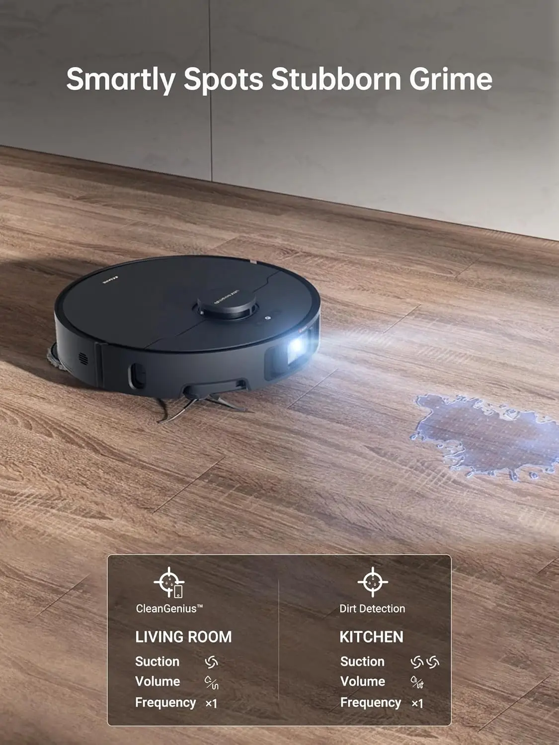 Dreame Ultra Robot Vacuum 75Days Self-Emptying Robot Vacuum and Removable & Liftable Mop Combo 198Mins Runtime Robotic Vacuum