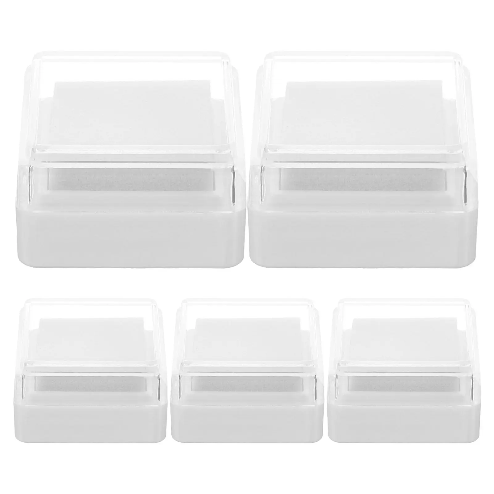 

Набор из 5 пустых чернильных подушечек для DIY-проектов, скрапбукинга, резиновых штампов, отпечатков пальцев и ладоней, портативные, легкие, моющиеся