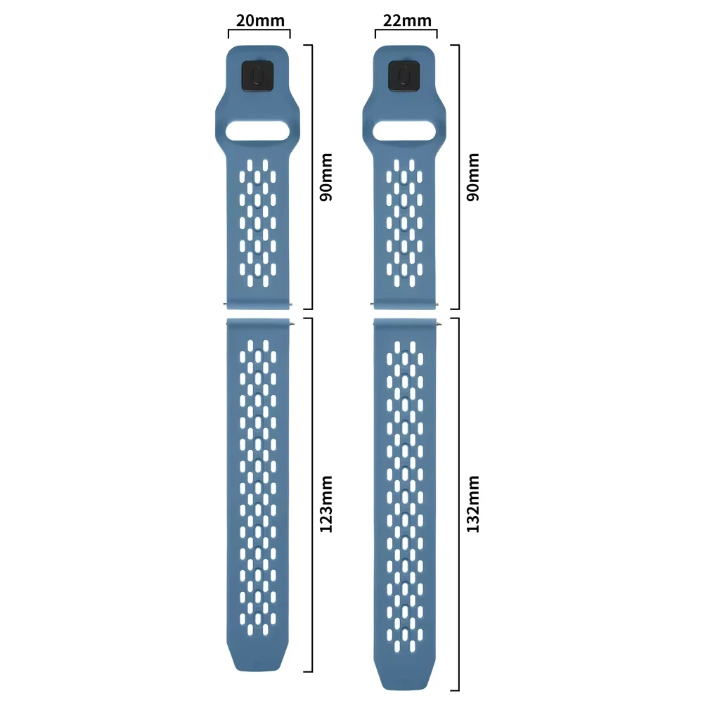 Silikon-Sportarmband für Amazfit Active/Active 2 Armband 20 22 mm Band für Amazfit Balance 2/Bip 6 5 3 3Pro/GTR4 3/GTS 3 4 Mini