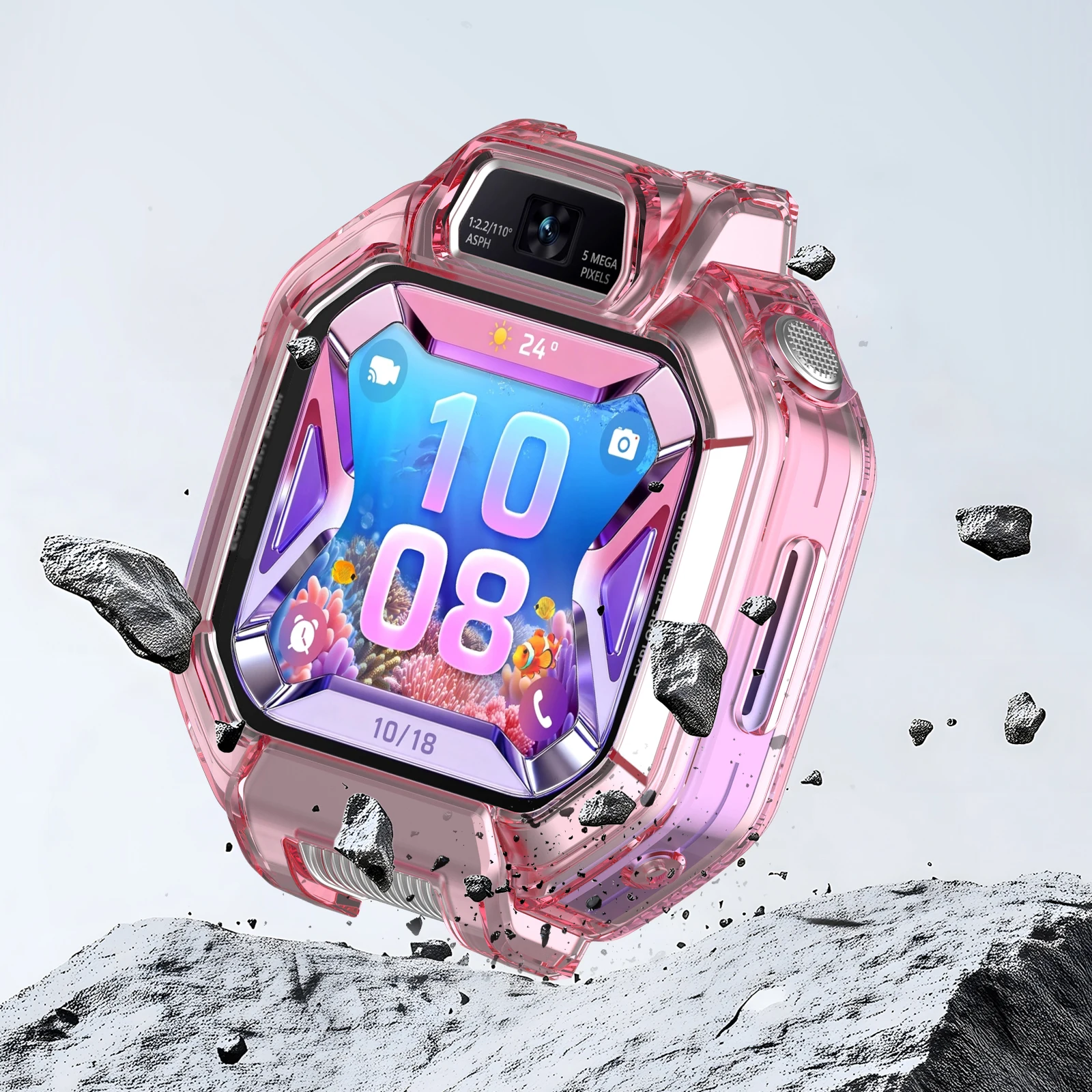 For Huawei Watch Kids X1/Watch Kids X1PRO TPU Electroplated Covers Wear Resist Smartwatch Cases for Kids Smartwatches
