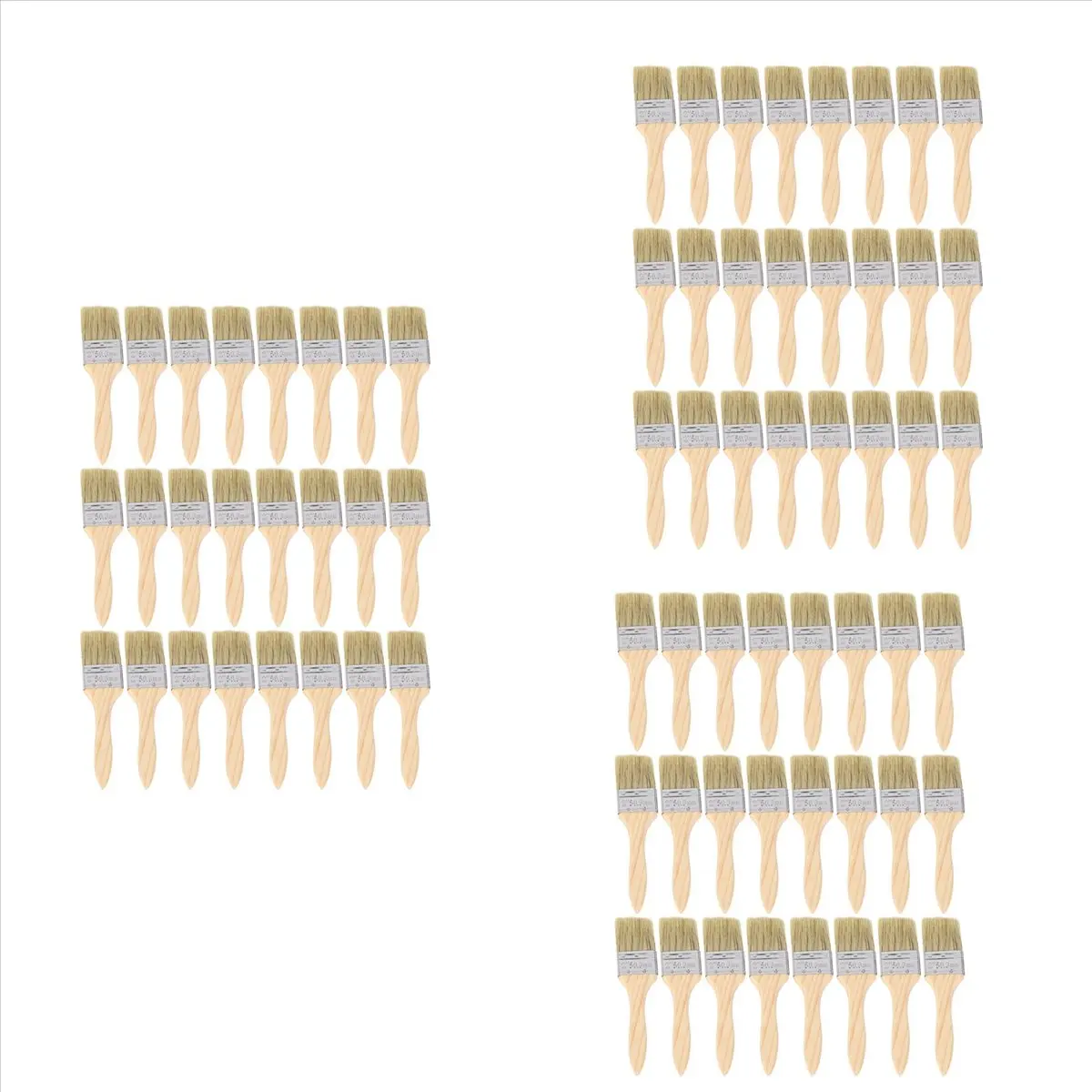 M09K 72 Pack of 1.5 Inch (35mm) Paint Brushes and Chip Paint Brushes for Paint Stains Varnishes Glues and Gesso