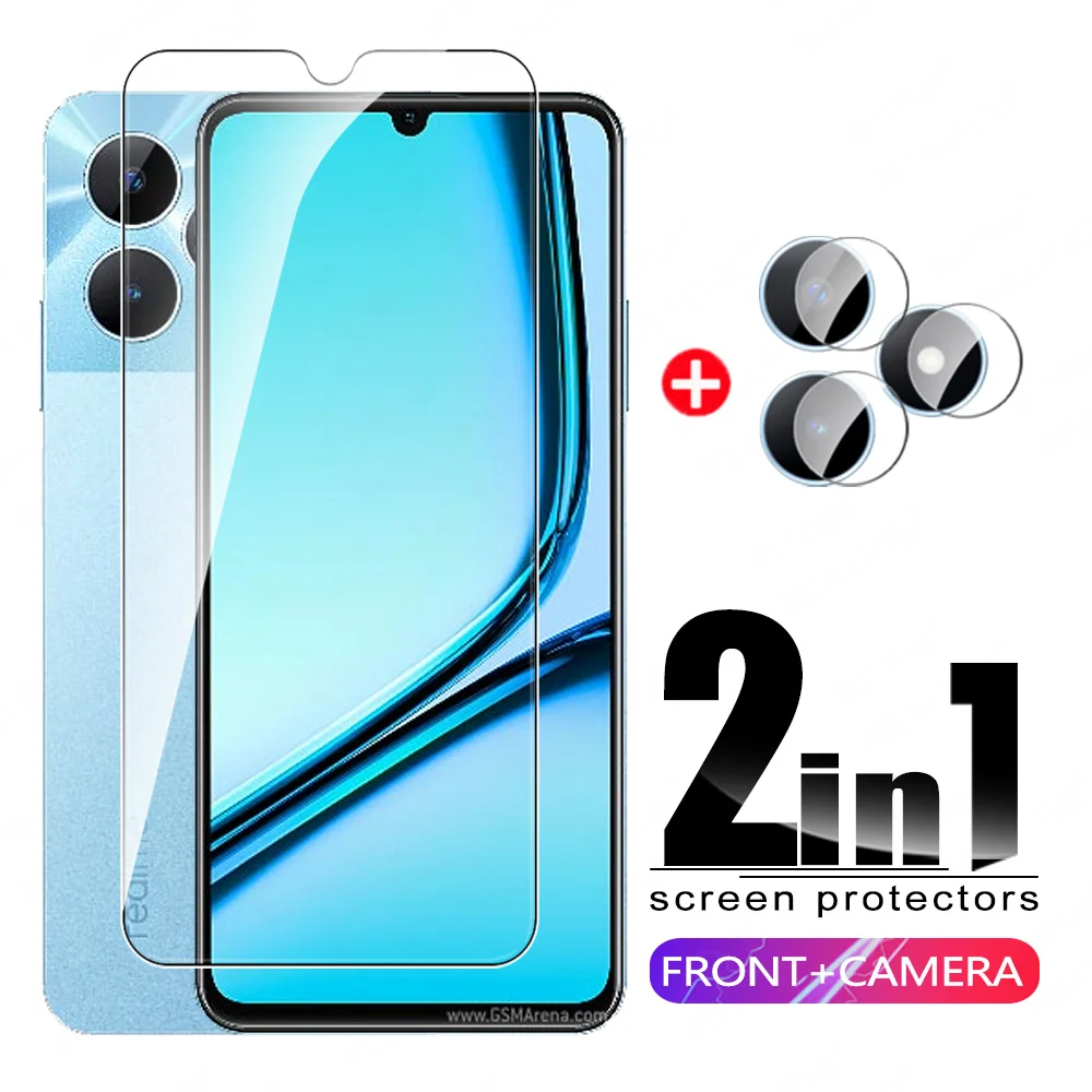 2in1 Protective Glass For Realme Note 50 Camera Tempered Glass Realmi Realmy Note50 Not 50 4G 2024 RMX3834 Screen Protector Film