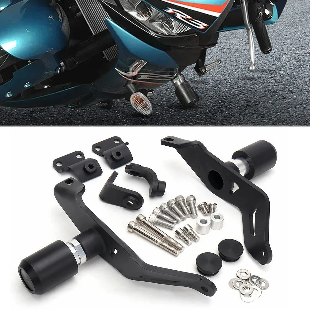 

Для Yamaha YZF-R3 YZF R3 YZFR3 2019-UP 2020 2021 2022 ползунок рамы двигателя мотоцикла, защита от падения, комплект защитных полос