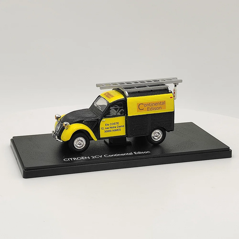 

Diecast 1/43 Scale CIEROEN 2CV Continental Edison Artificial Alloy Car Model Collectible Toy Gift Souvenir Display Ornament