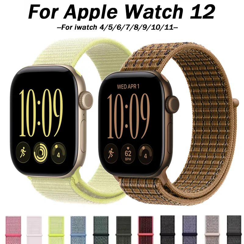 Original 1:1 Sport Loop für Apple Watch 11 12 Armband 42mm 46mm 44/40-41-45mm Armband iWatch Series 10 9 8 7 6 5 SE3 Ultra 4 3 49mm