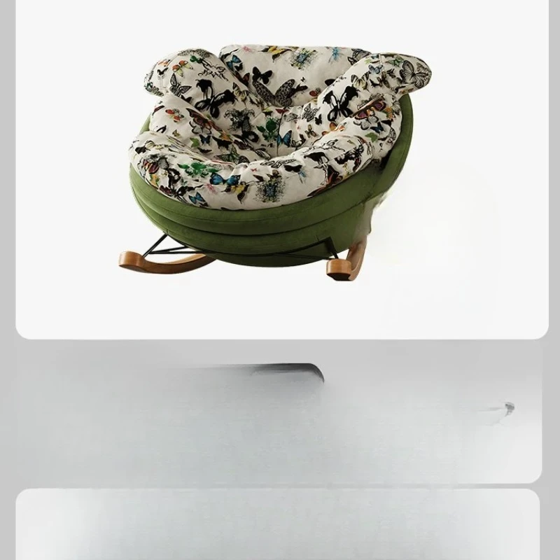 Butterfly rocking chair: a modern light luxury lazy sofa
