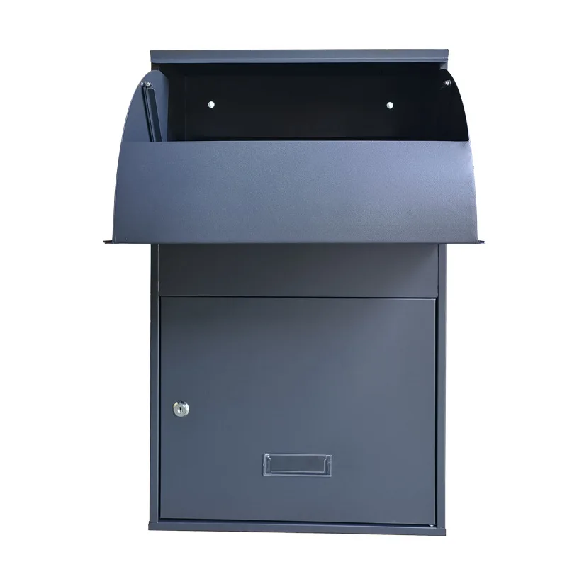 2026 Waterproof Large Metal Mailbox for Home Wall-Mounted Anti-Theft Courier Delivery Drop Parcel Box for Outdoor Garden Use
