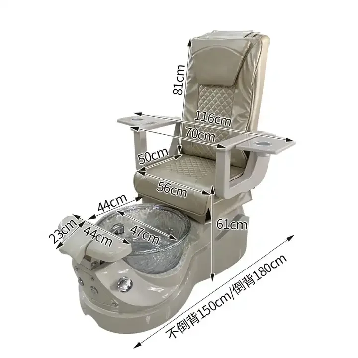 2023 New Design luxury pedicure massage chair unique shape beauty lounge manicure pedicure spa chair