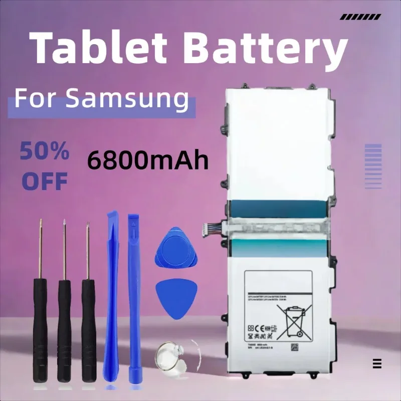 

Аккумулятор для планшета T4500E емкостью 6800 мАч для Samsung Galaxy Tab 3 10,1 GT P5200 P5210 P5220