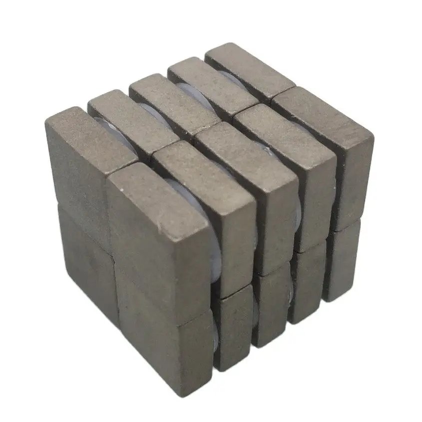 20PCS Samarium Cobalt Rare Earth SmCo Magnetic Block 10x10x3.8mm High Working Temperature Strong Magnets Cobalt Magnetics Cube