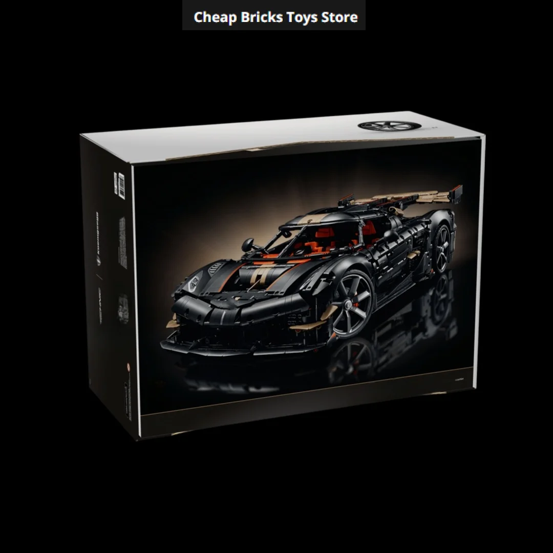 Cadeaux de Noël 2026 : Blocs de construction techniques MOC 4104 pièces, modèle de voiture de course V8, supercar, hypercar pour la décoration familiale