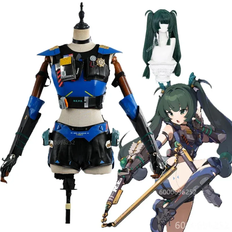 

Qingyi New Game Anime Zenless Zone Zero Cosplay Costume Wig Role Play Outfit Women Halloween Party Sexy Lovely Uniform Suit