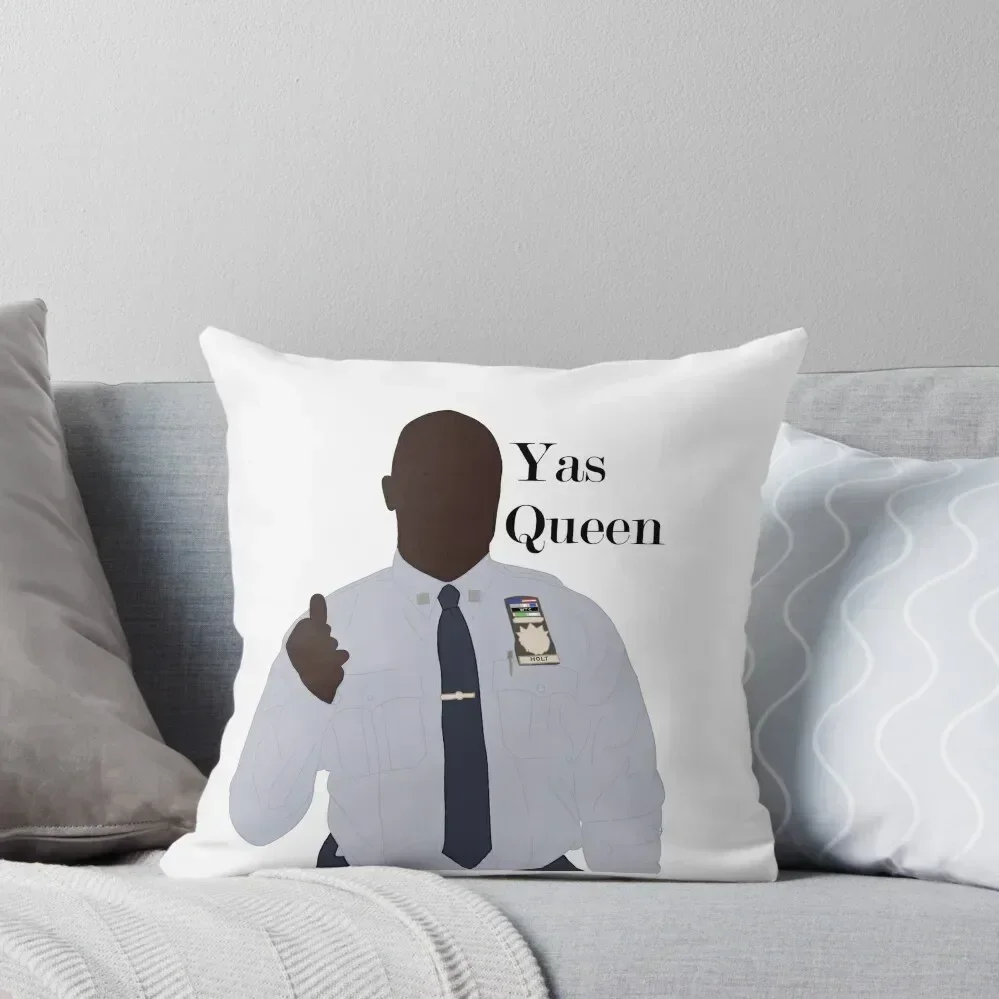 

Yas Queen Captain Holt Throw Pillow sleeping pillows Decorative pillowcase Christmas Pillow Covers Pillow Decor