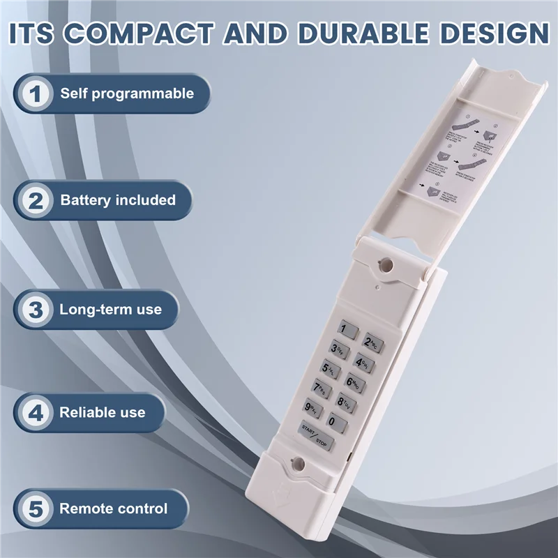 ปุ่มกดประตูโรงรถ MDTK ที่ทนทาน ABGN สําหรับระบบเชิงเส้น - อินเทอร์เฟซที่เชื่อถือได้และใช้งานง่าย