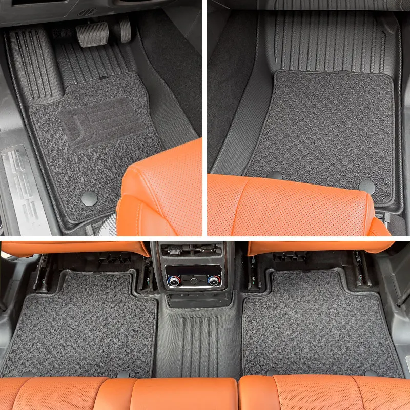 For 2nd Haval H9 2024 Car Floor Mat Carpet TPE Trunk Liner Modify Four Season Universal Waterproof and Anti-static Accessories