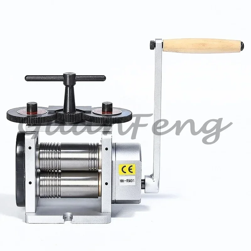 Two-high manual rolling mill, gold foil square elliptical wire metal rolling mill