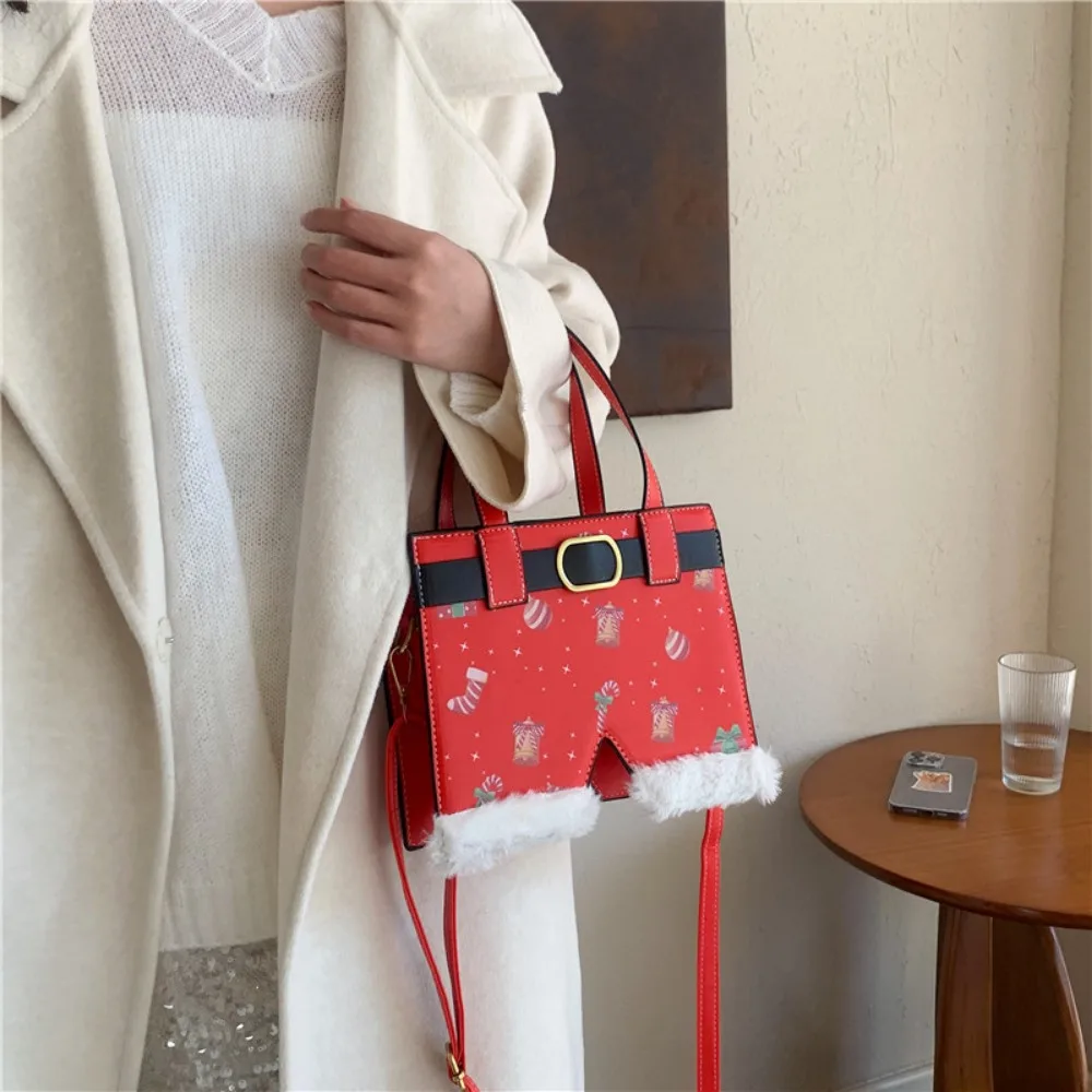 Sacola de Natal para mulheres, bolsa de ombro, bolsas femininas, presente de ano novo, moda natal