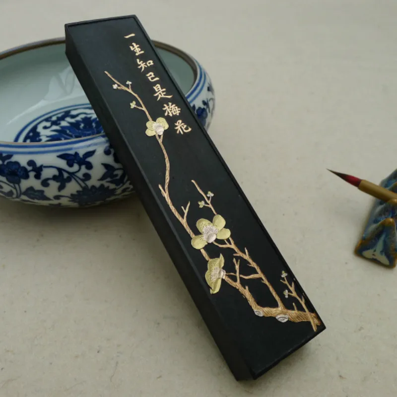 Ink Stick Chinese Calligraphy Solid Ink Sticks Artist Painting Watercolor Fabric Paint Block Chinese Painting Grinding Ink Stone