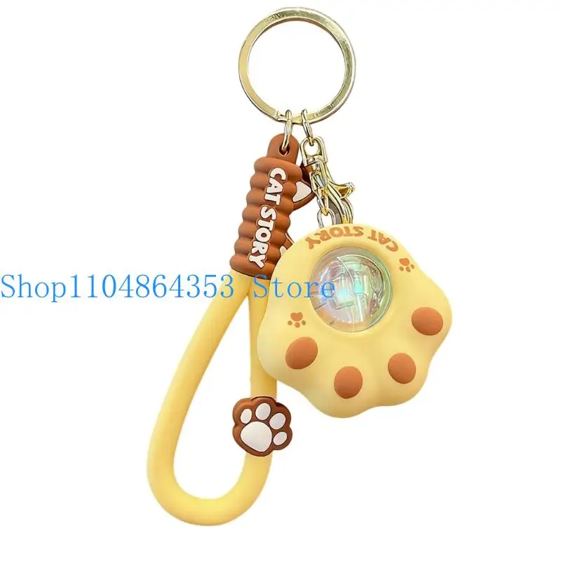 652F Sunset Simulation Claw Keychain Multi Functional LED Night Light Keyring Accessory For Purse Decoration