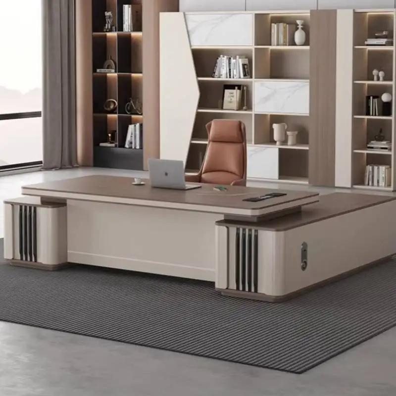 Upgrades Classic Unique Office Desk Nordic Style Luxury L Shape Computer Desks White Modern Mesa Escritorio Work Station Table