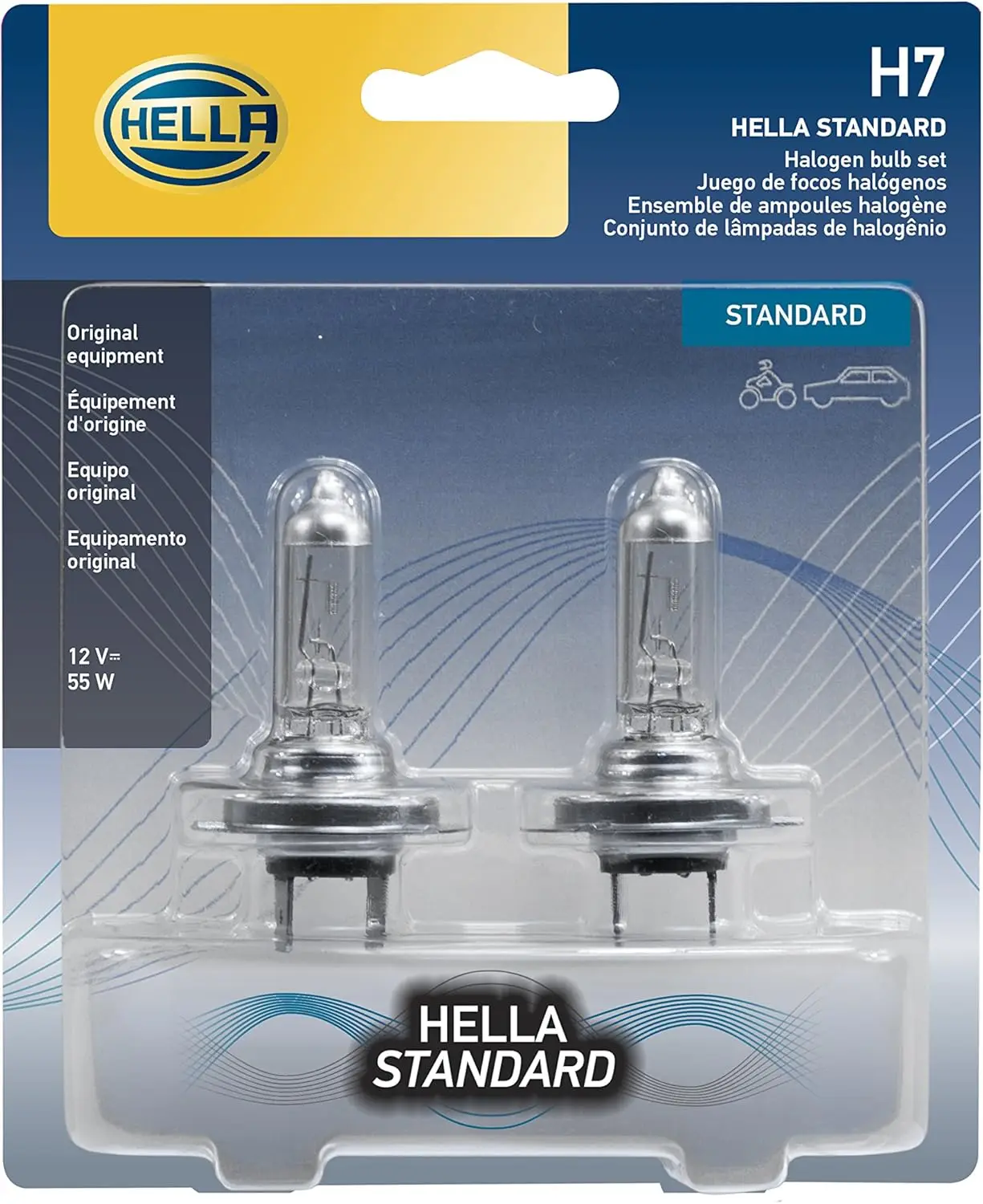 

H7TB Standard Halogen Bulbs, 12 V, 55W