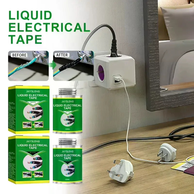 Liquid Insulation Paste 100/260ml Liquid Electrical Tape Insulating Tape Repair Rubber Electrical Wire Cable Coat Fix Line Glue