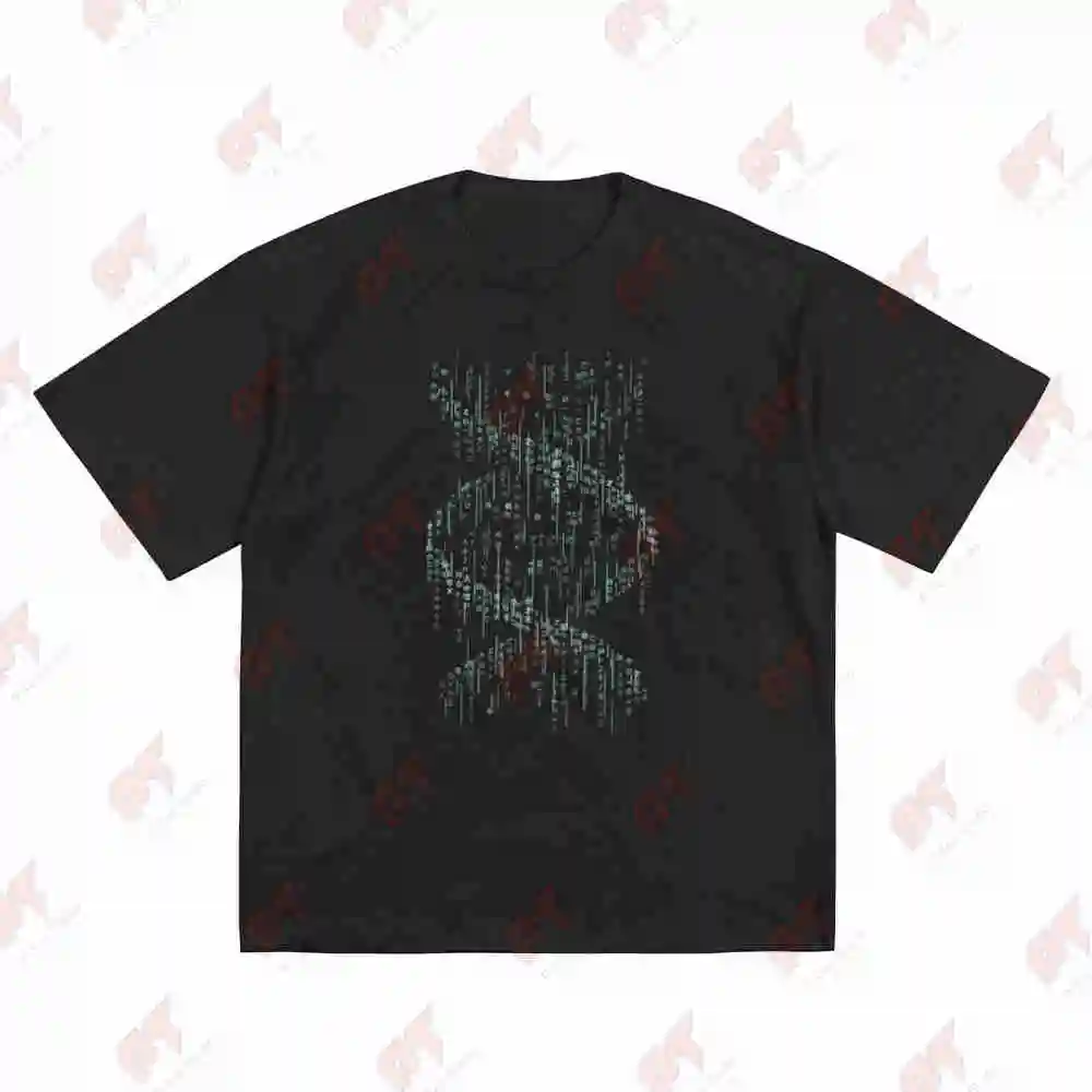 Matrix Binary Code Short Sleeve Tee 100% Cotton T-Shirt
