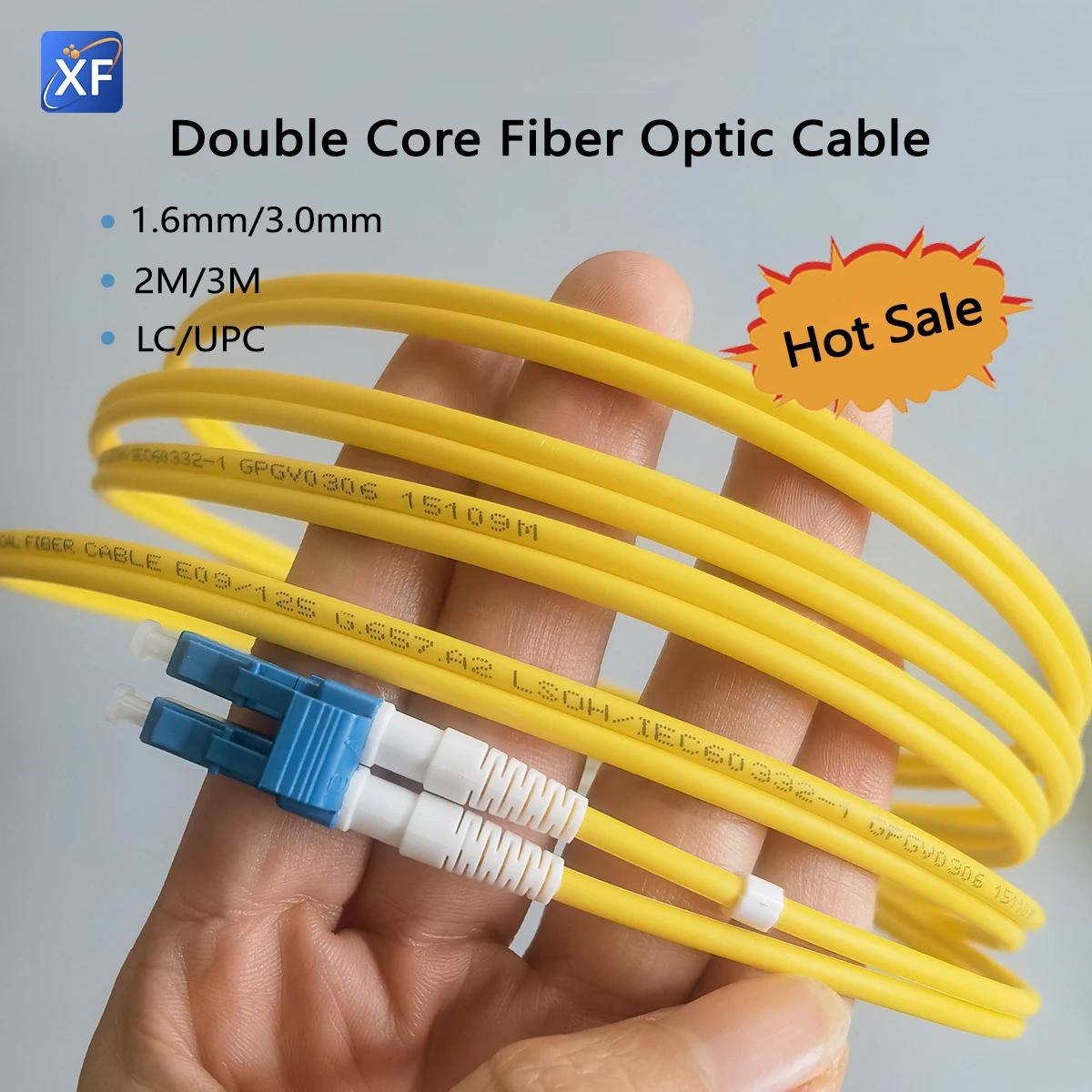 Fiber Optic Patch Cable Single Mode Double Core LC/UPC-LC/UPC 2M/3M 1.6mm/3.0mm Indoor FTTR Extension Cable Patch Cord