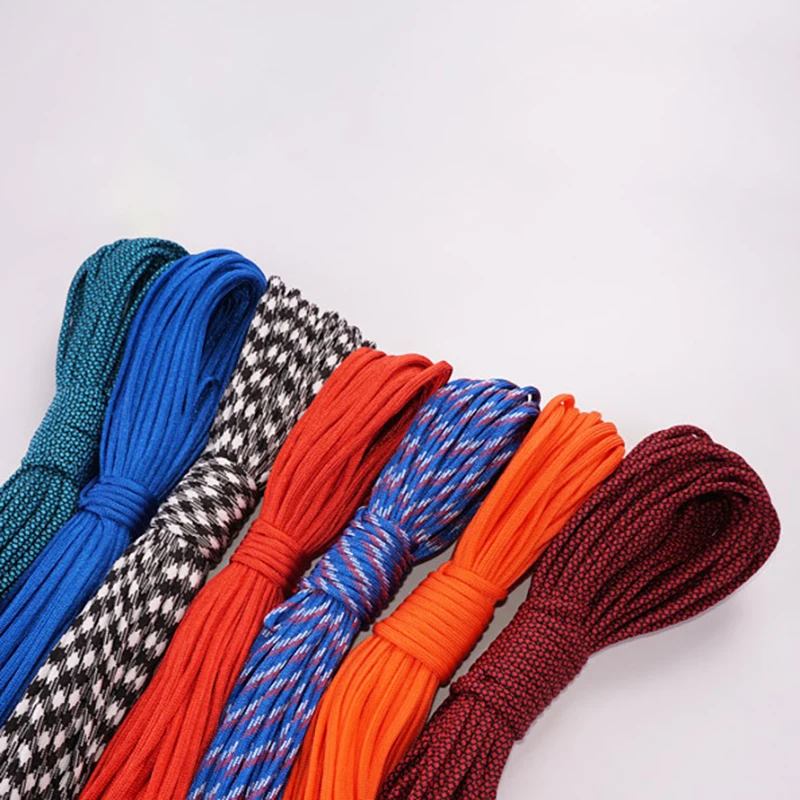 Outdoor Seven Core Umbrella Rope Mountaineering Survival Rope Handwoven Bracelet 4Mm Thread Multi Color Optional 31 Meter Bundle