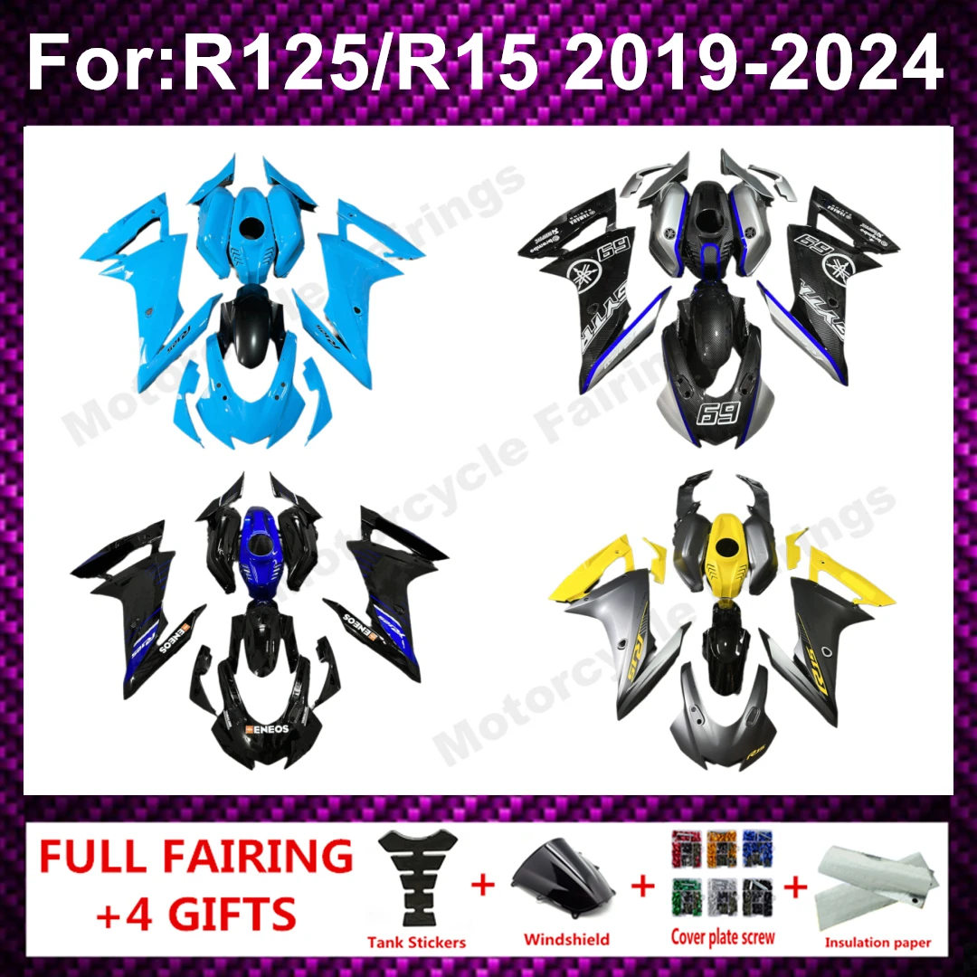Motorcycle Fairing Kit Fit For YAMAHA YZF-R15 R15 2019 - 2024 V3 2020 2021 2022 2023 Full Fairings Paint Bodywork ABS Plastic