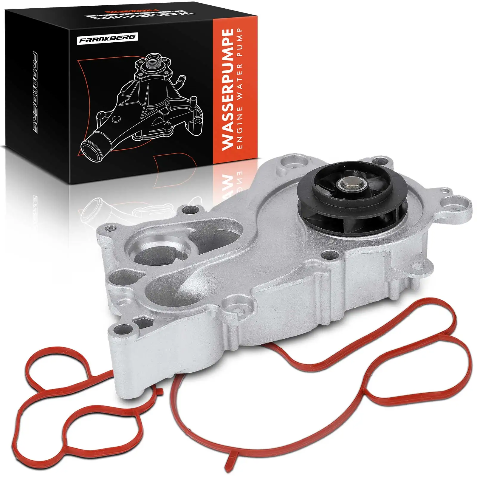 Frankberg 1x Waterpomp Koelwaterpomp voor VW Golf 7 Polo Audi A1 A3 Seat Leon Skoda Fabia 180-3070