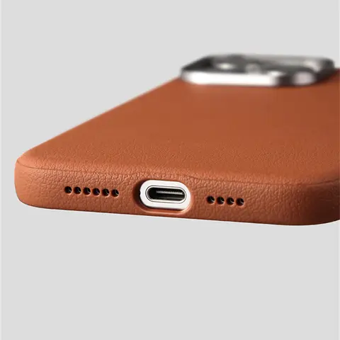 Luxury Business PU Leather Magnetic Case For iPhone 17 16 Plus 15 14 Pro Max Light Thin Magsafe Wireless Charge Shockproof Cover