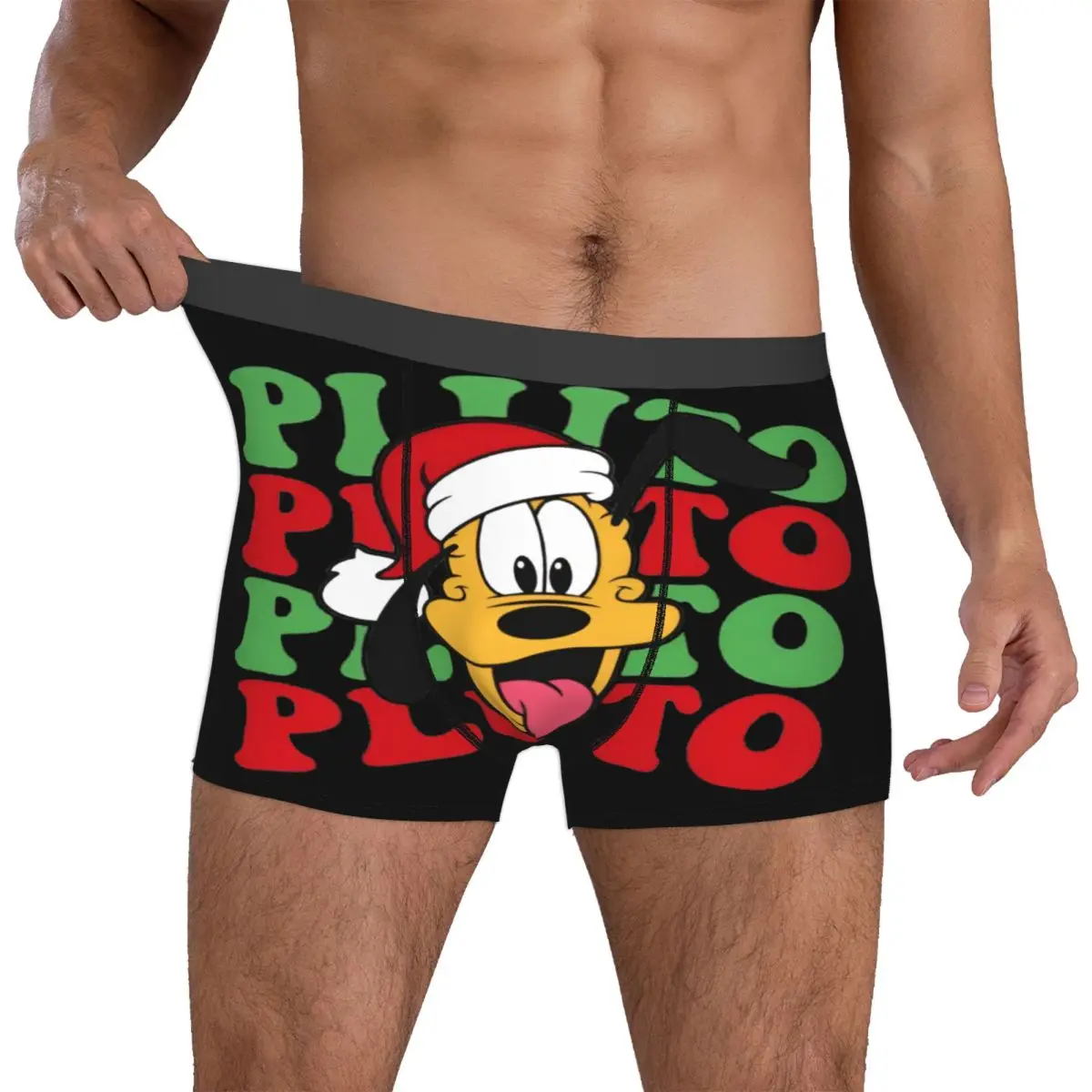 

Мужское нижнее белье Custom P-Plutoes, эластичные трусы-боксеры с мультяшным рисунком, мягкие трусы для мужчин