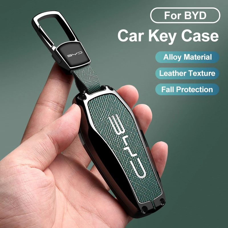 

Zinc Alloy Car Remote Key Case Cover Shell Holder Protector For BYD Song Plus Atto 3 Han EV Tang DM Qin Seal Dolphin Accessories