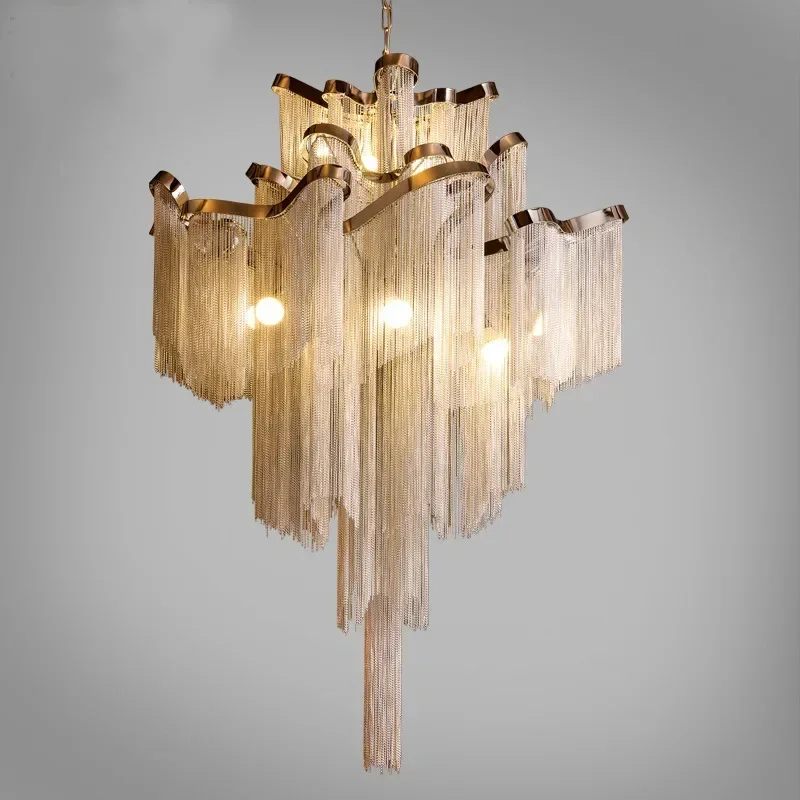 luxo moderno tassel led pendant light home decor sala de estar sala de jantar lustre iluminacao do quarto pendurado lampada 01