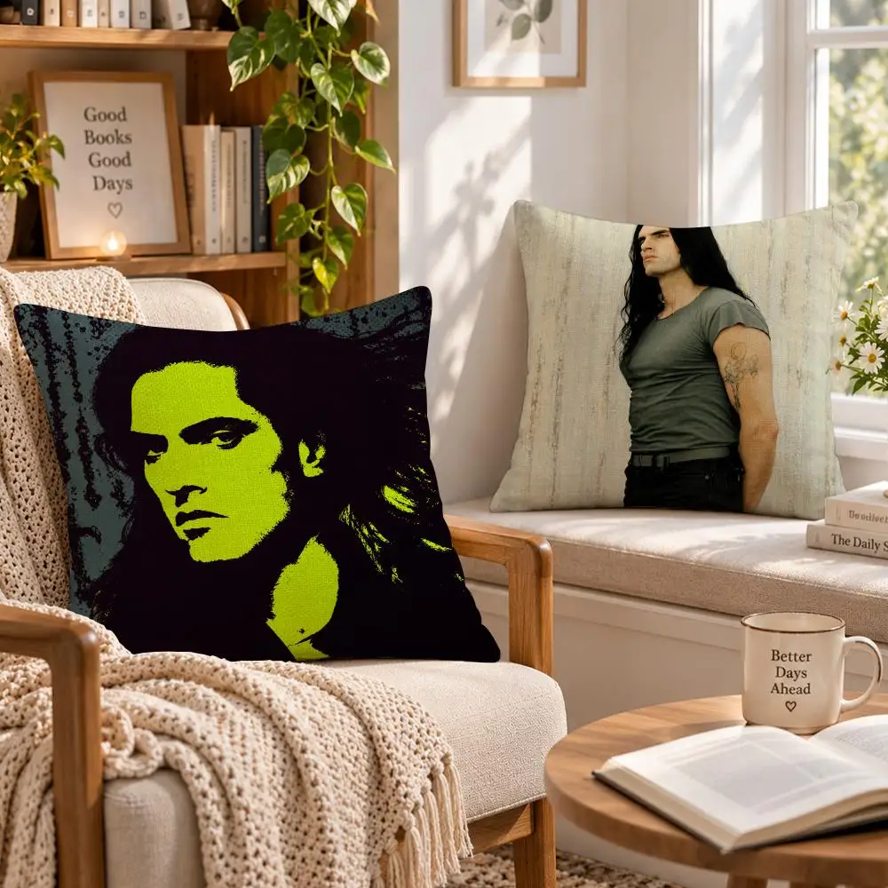 Band Gothic T-Type O Negative Peter Steele Cushion Cover Soft Short Cover Washable Sofa Bed Dorm Garden Home Office Chair Decor