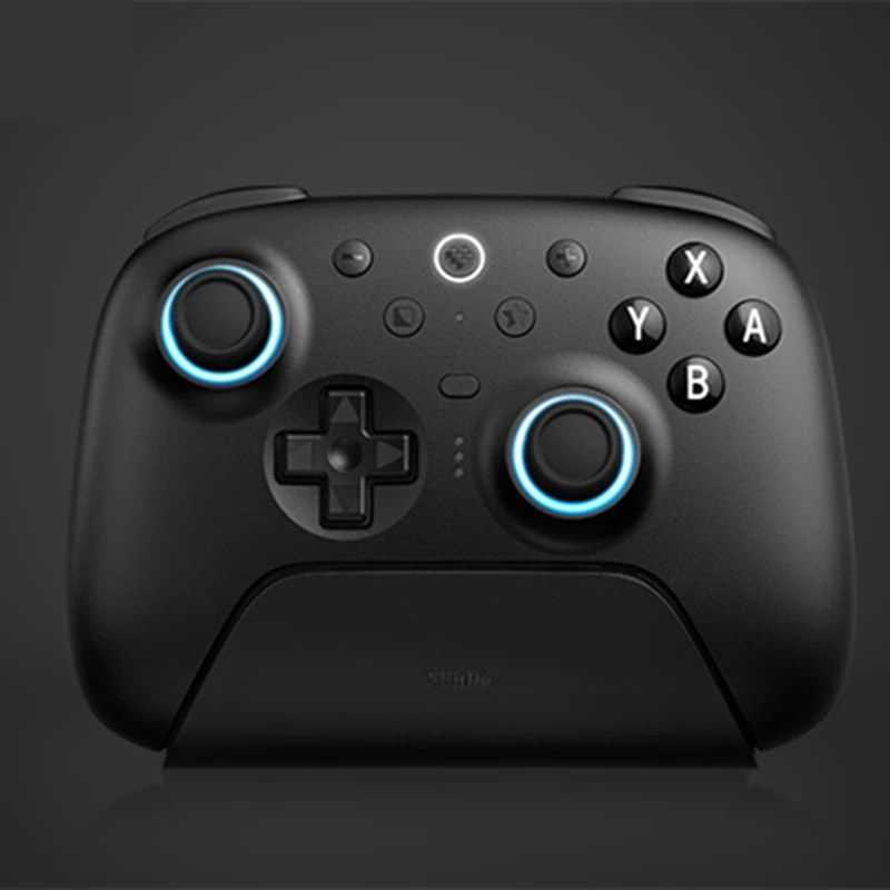 8BitDo Ultimate 2 وحدة تحكم بلوتوث لاسلكية للألعاب مع محول قاعدة شحن للكمبيوتر الشخصي Windows 10 Gamepad للتبديل 3.0