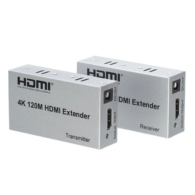 

4K 60M 100M 120M HDMI удлинитель к кабелю RJ45 Cat5e Cat6 аудио-видео конвертер HDMI Ethernet передатчик приемник для PS4 PC TV