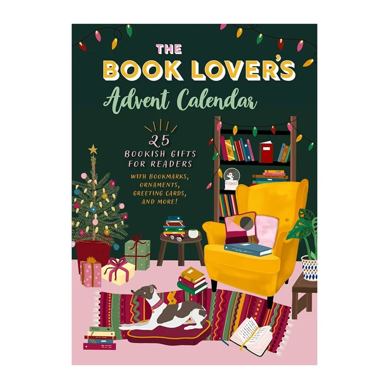 The Book Lover's Advents Calendar,25 Bookish Gifts For Book Lovers Adult, Booklovers Reading Advents Calendar With Gifts