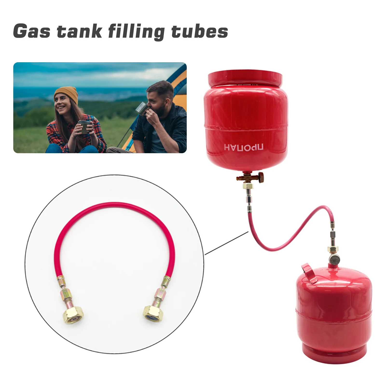 

Rubber LPG Cylinder Interfill Connecting Pipes High Strength Gas Cylinders Refill Pipes Explosion-proof Air Intake Joint Parts