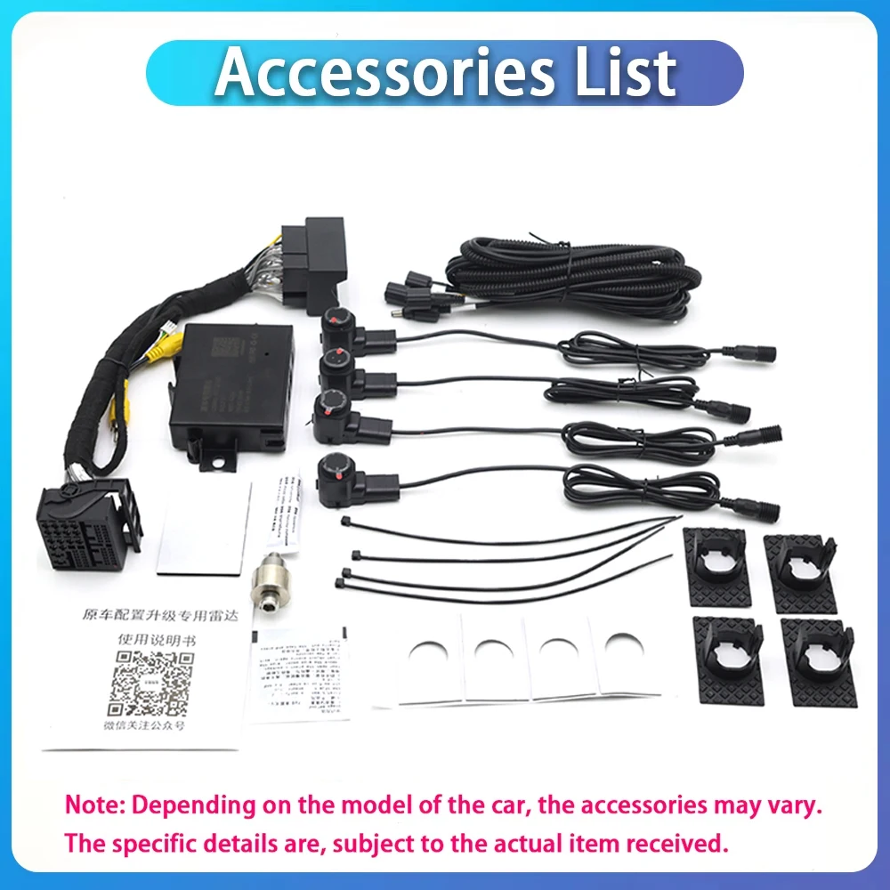 ZhuCamX Reversing Reverse Backup Radar Buzzer Detector System Parking Sensor for Audi A1 A3 Q2 TT Mk2 Mk3 2013-2024