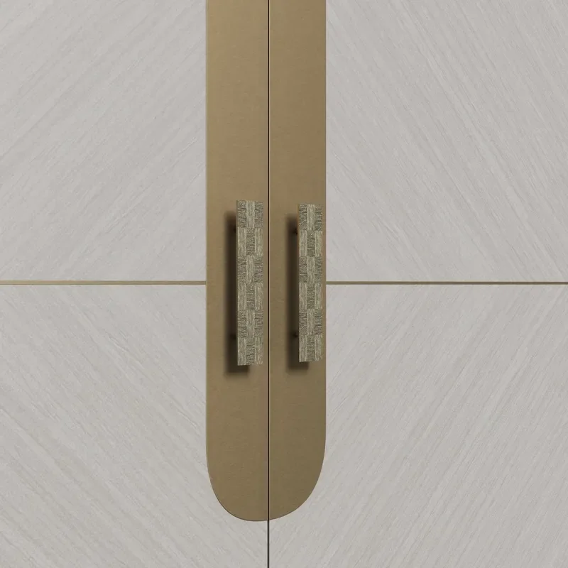 High-end hotel design door handle spot aluminum alloy glass door handle antique copper gold handle