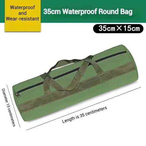 ईएसपीएलबी रोल टूल बैग कैनवास कार हैंडबैग बहुउद्देश्यीय ऑर्गनाइज़र बाल्टी प्राथमिक चिकित्सा किट रैप रोल स्टोरेज केस 10 best sales कैनवास टूल बैग - №7