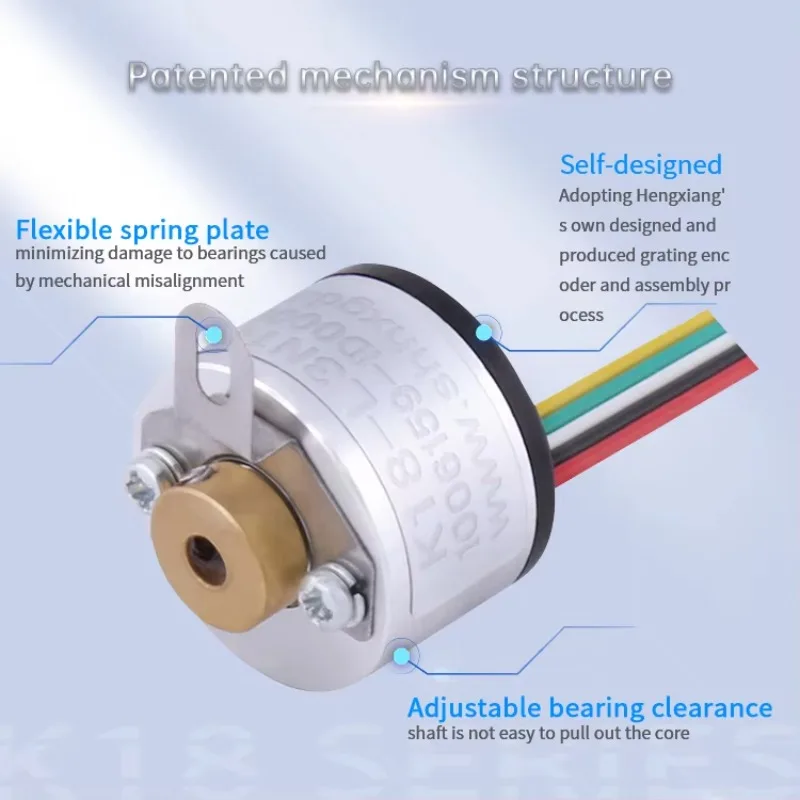 

2025Miniature Hollow Shaft Incremental Encoder 2.5mm 500 Pulse MEH-17-500PC Square Wave Encoder Equivalent K18
