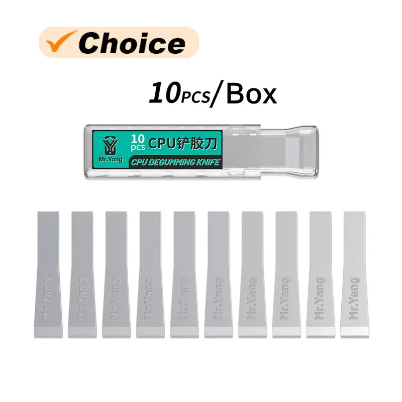 YCS Mr.Yang MY-CK01 Shovel Glue Knife Flat Blade Set Knife Kit for Mobile Phone Screen Repair UV Glue Removal Knife Tools Kit