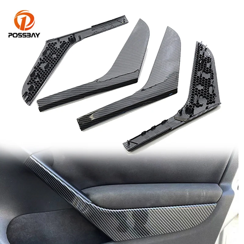 

4Pcs Car Door Handle Cover Trims Carbon Fiber Look 5K4868039A Interior Parts for VW Golf 6 MK6 GTI 2009 2010 2011 2012 2013