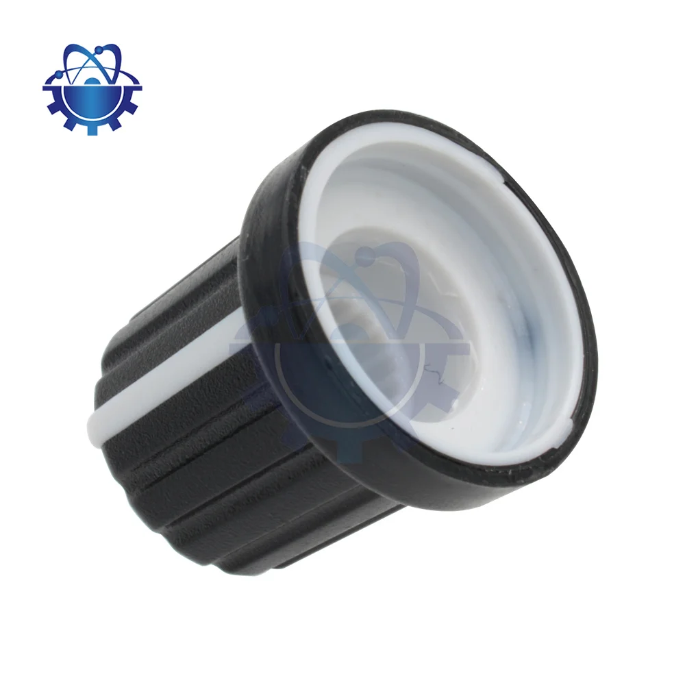 1-10pcs/Set 6mm Knob Rotary Taper Potentiometer Hole Volume Control White Black CAPS 0.6Cm For WH148 Potentiometer Rotating Cap